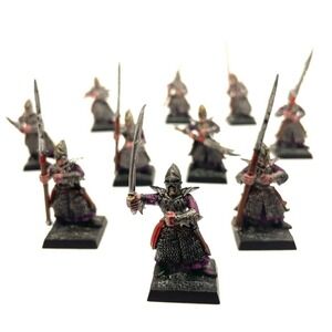 Dark Elf Warriors 10 Painted Miniatures Elves Spearmen